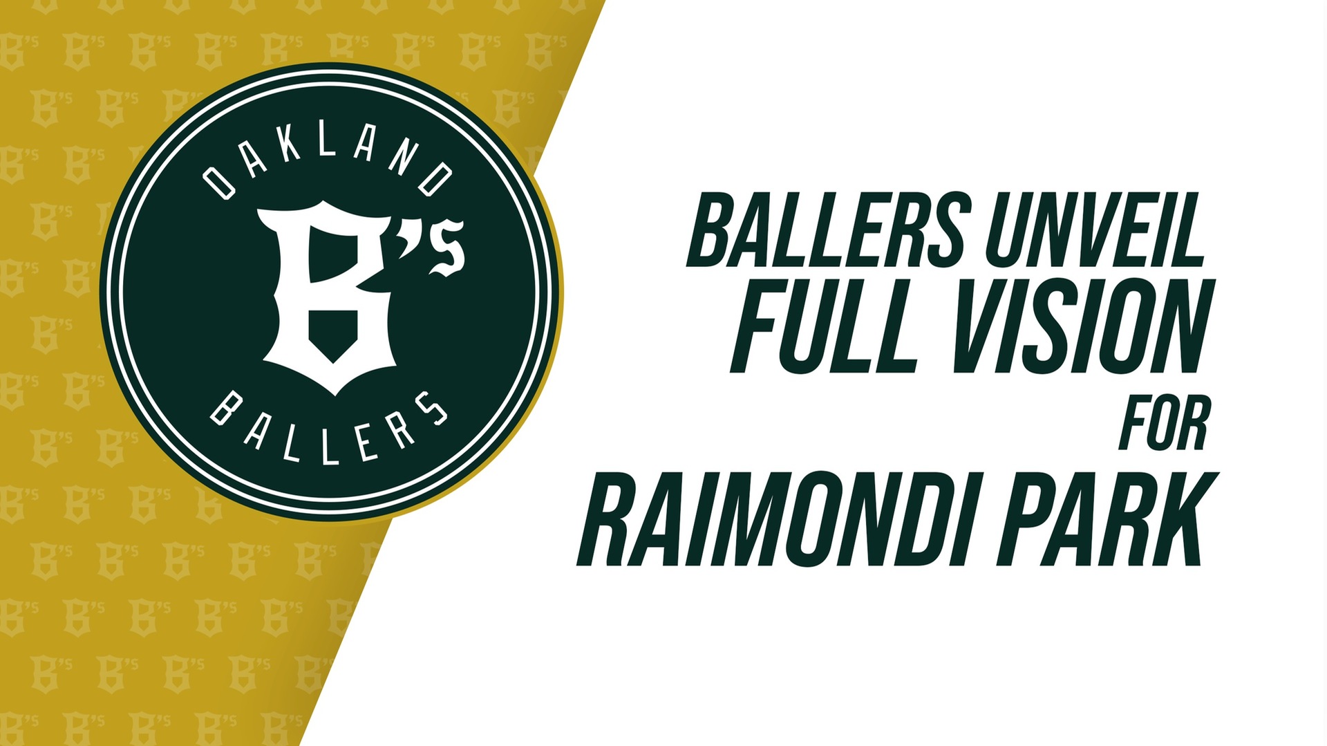 Ballers unveil full vision for Raimondi Park